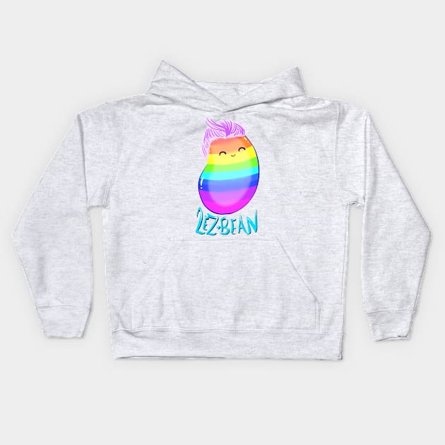 Lez Bean Kids Hoodie by Toni Tees